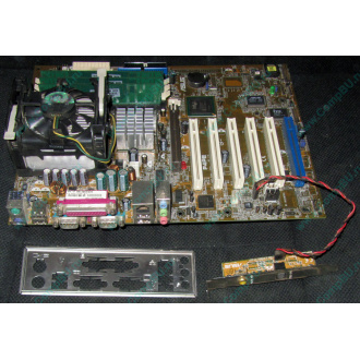 Материнская плата Asus P4PE (FireWire) с процессором Intel Pentium-4 2.4GHz s.478 и памятью 768Mb DDR1 Б/У (Волгодонск)