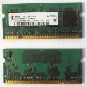 Модуль памяти для ноутбуков 256MB DDR2 SODIMM PC3200 (Волгодонск)